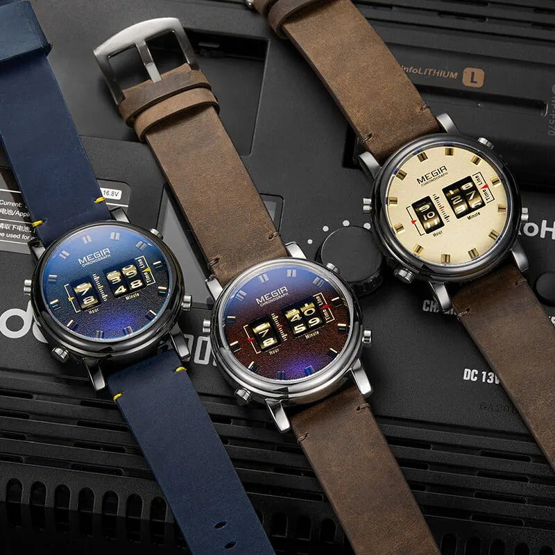 Mesh/Leder Armbanduhr "Orologio no.952" - PITANI