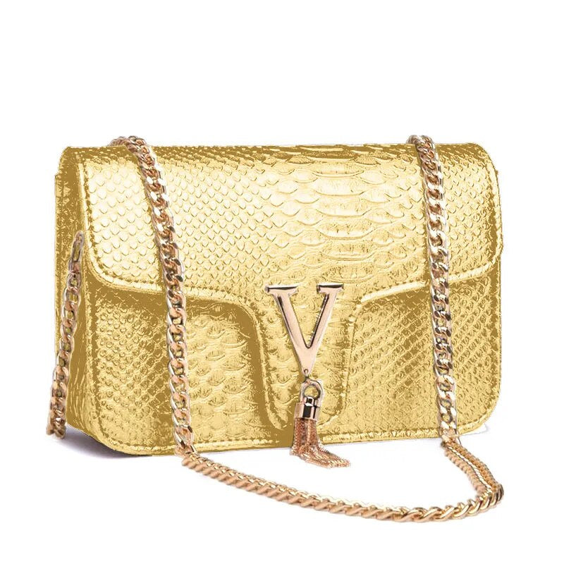 Premium "Borse In Coccodrillo no.240" Handtasche/Clutch Größe "S" - PITANI