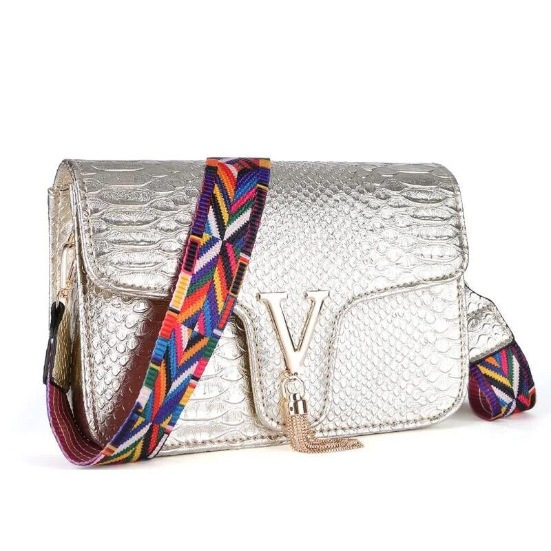 Premium "Borse In Coccodrillo no.240" Handtasche/Clutch Größe "S" - PITANI
