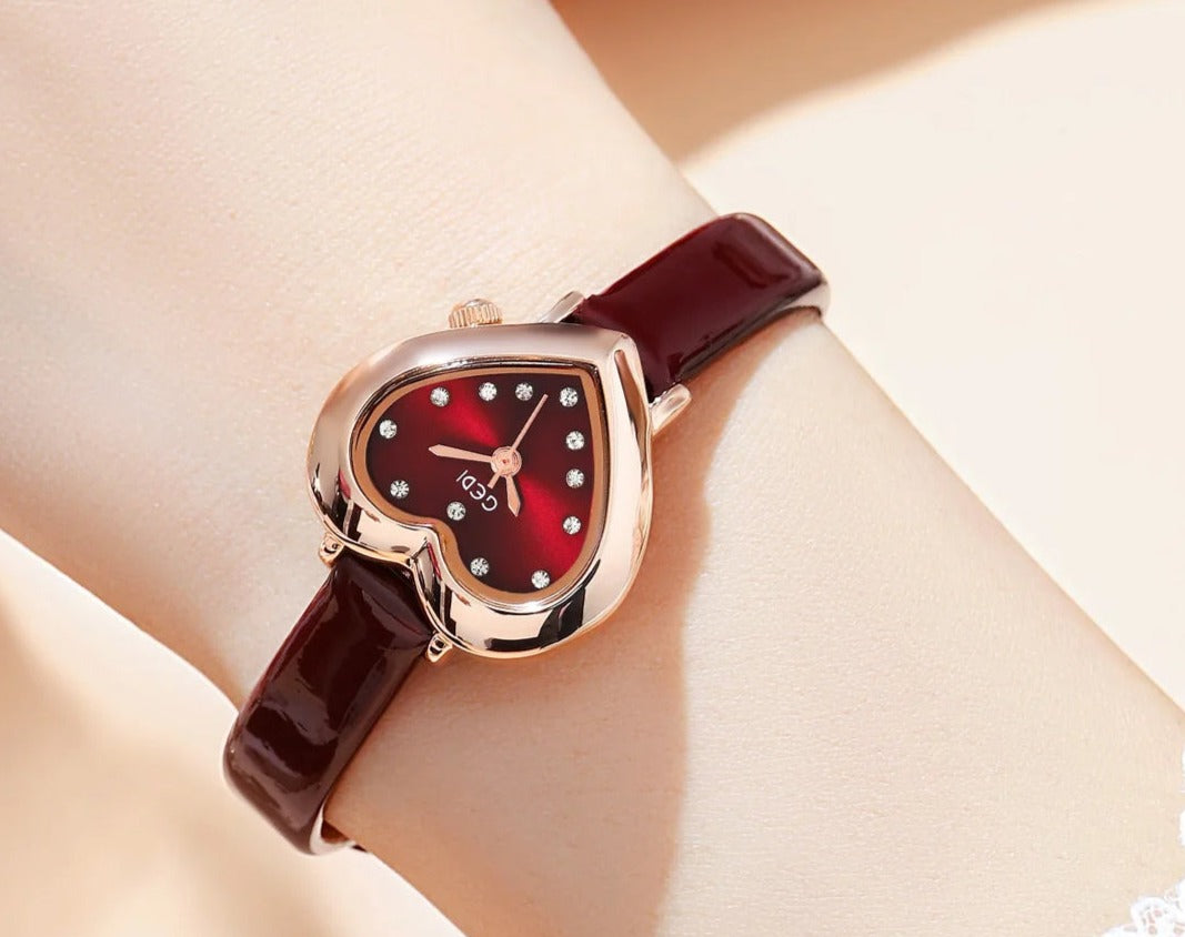Herzform Leder Armbanduhr "Impermeabile no.774 " - PITANI