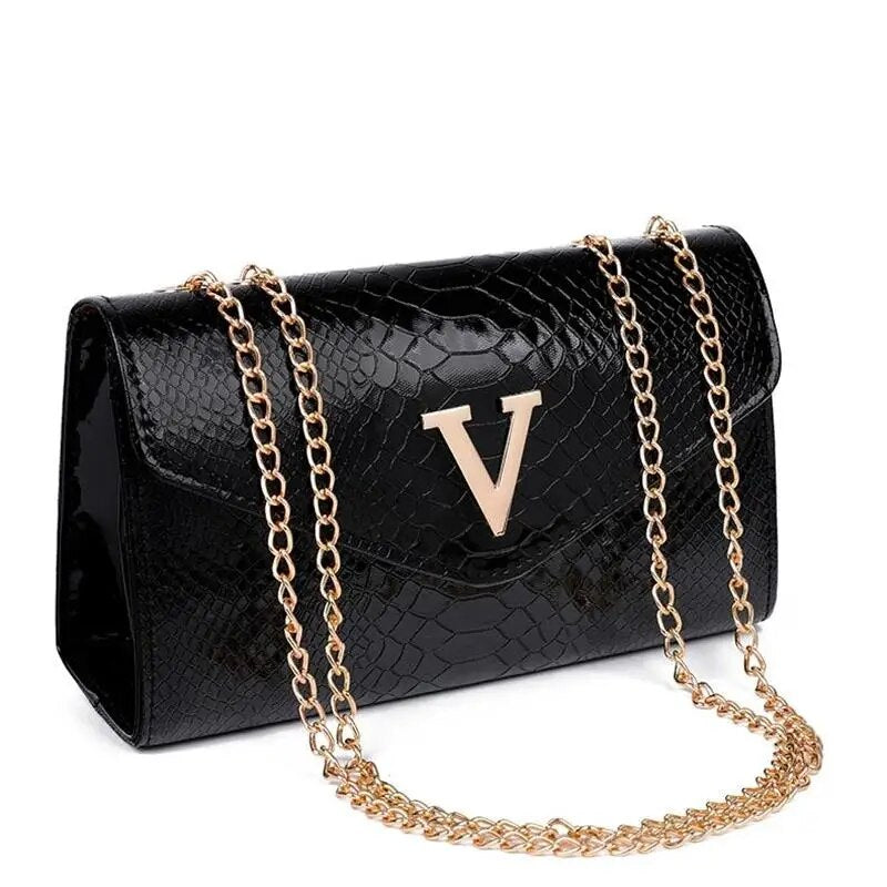 Premium "Borse In Coccodrillo no.240" Handtasche/Clutch Größe "S" - PITANI
