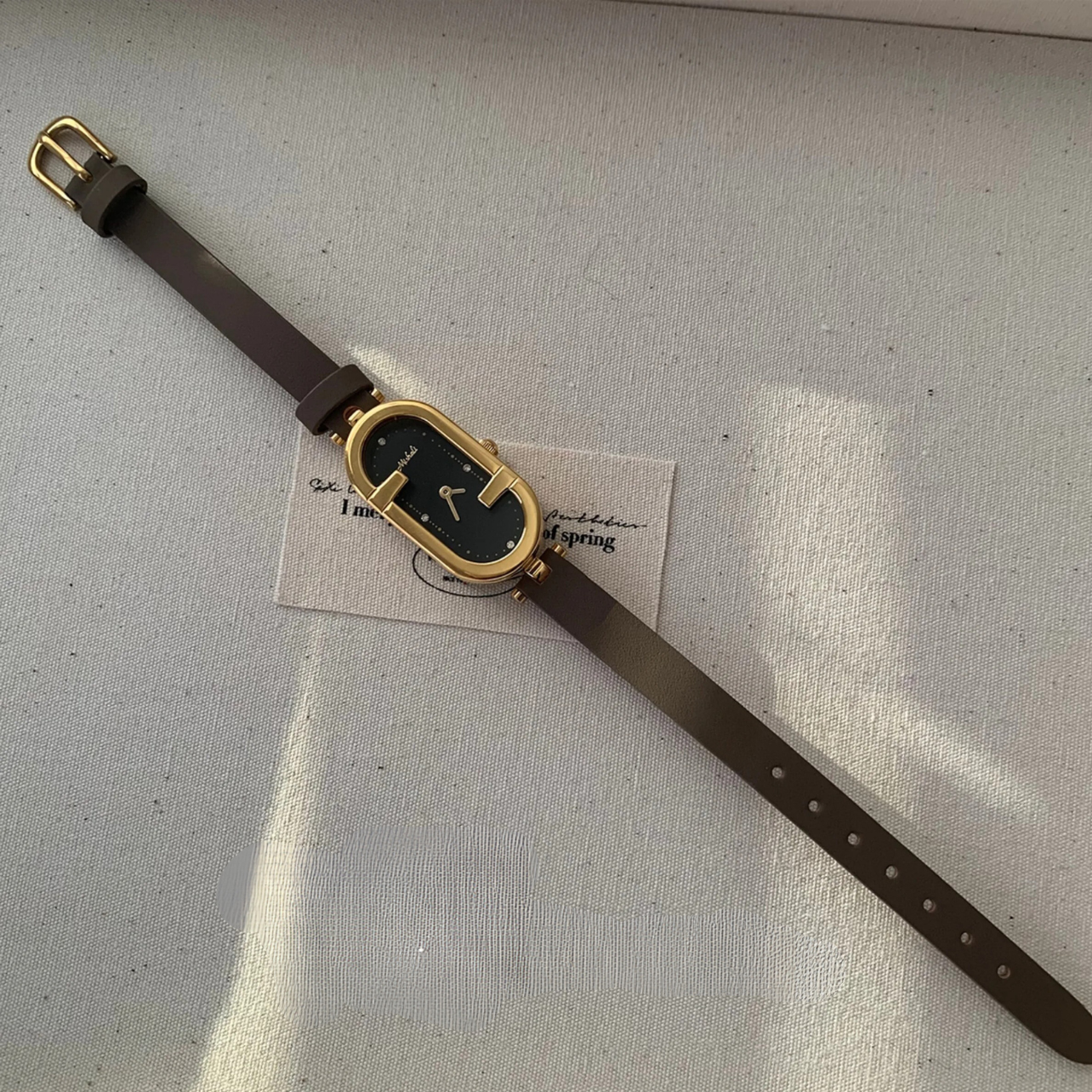 Leder Armbanduhr "Quadrante Retrò no.845" - PITANI