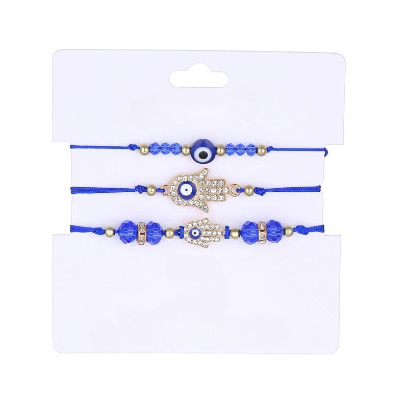 Stoff Augen Armband Set "Braccialetto Occhio no.547" - PITANI