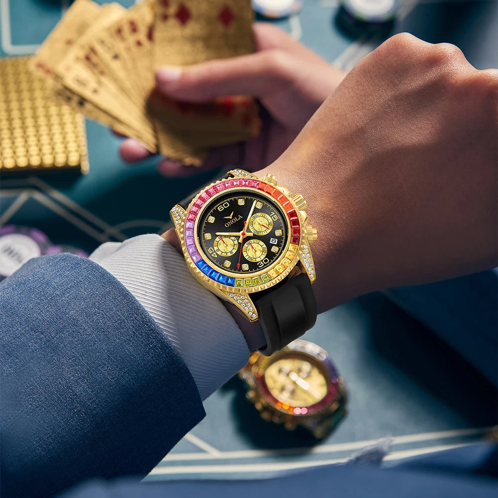 Edelstahl Armbanduhr "Diamante Colorato no.286" - PITANI