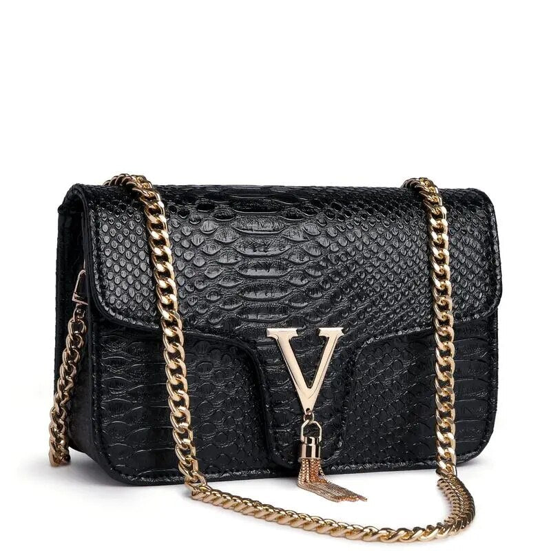 Premium "Borse In Coccodrillo no.240" Handtasche/Clutch Größe "S" - PITANI