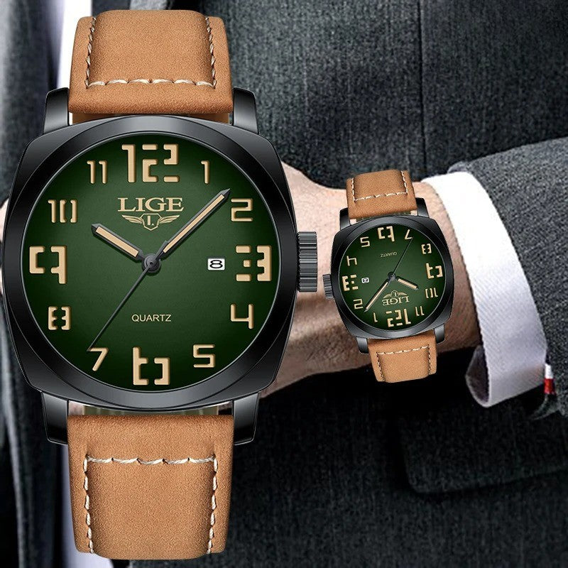 Leder Armbanduhr "Orologi Cinturino In Pelle Calendario no.429" - PITANI