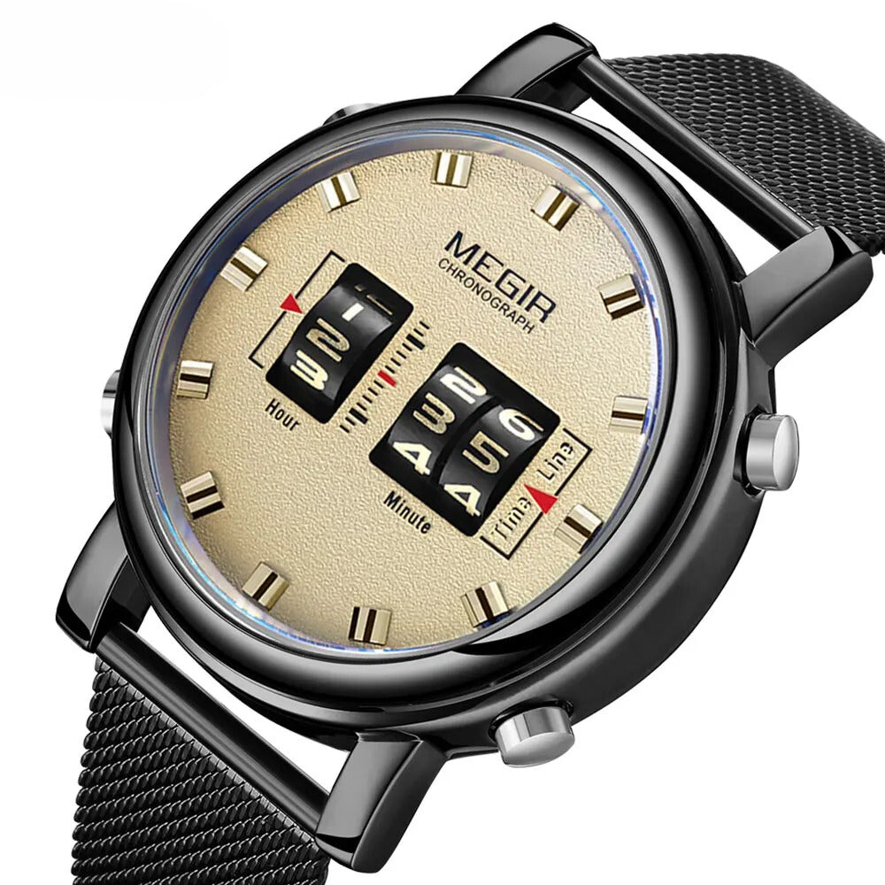 Mesh/Leder Armbanduhr "Orologio no.952" - PITANI