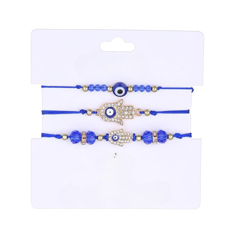 Stoff Augen Armband Set "Braccialetto Occhio no.547" - PITANI
