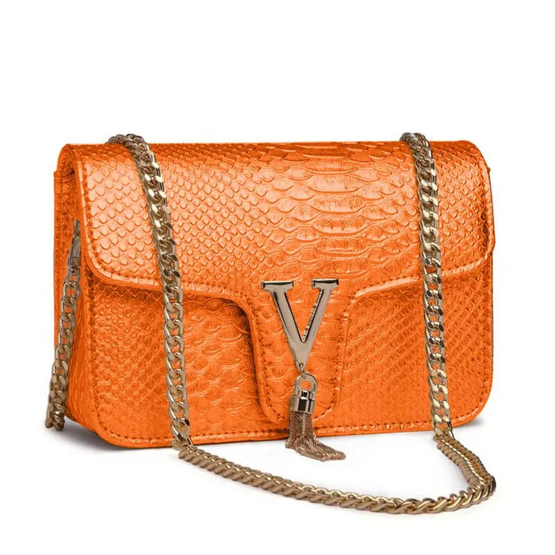 Premium "Borse In Coccodrillo no.240" Handtasche/Clutch Größe "S" - PITANI