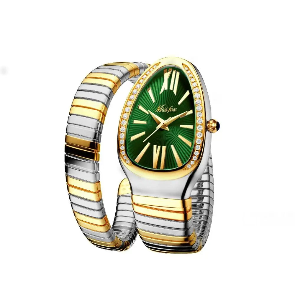 Schlangenform Edelstahl Armbanduhr "Orologi no.351" - PITANI