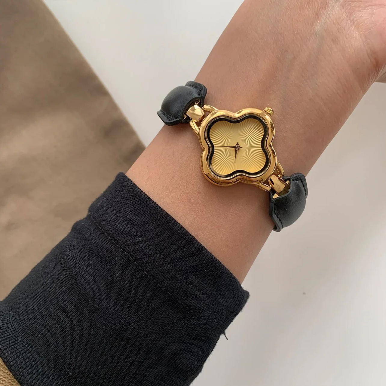Edelstahl Leder Armbanduhr "Superficie Intagliata no.607" - PITANI