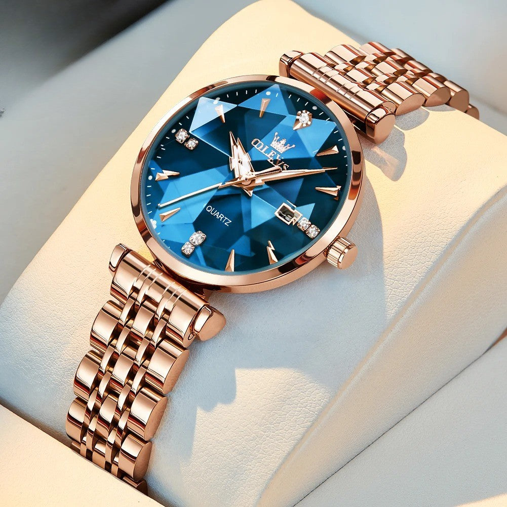 Edelstahl Armbanduhr "Orologio Da Donna Al Quarzo Con Diamanti no.3084" - PITANI