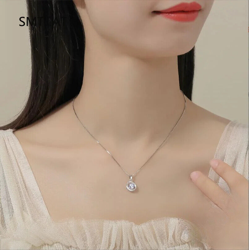 Edelstahl Halskette "Moissanite" - PITANI