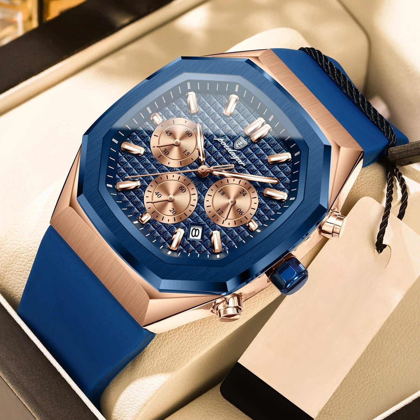 Edelstahl Armbanduhr "Cronografo Data Uomo no.413" - PITANI