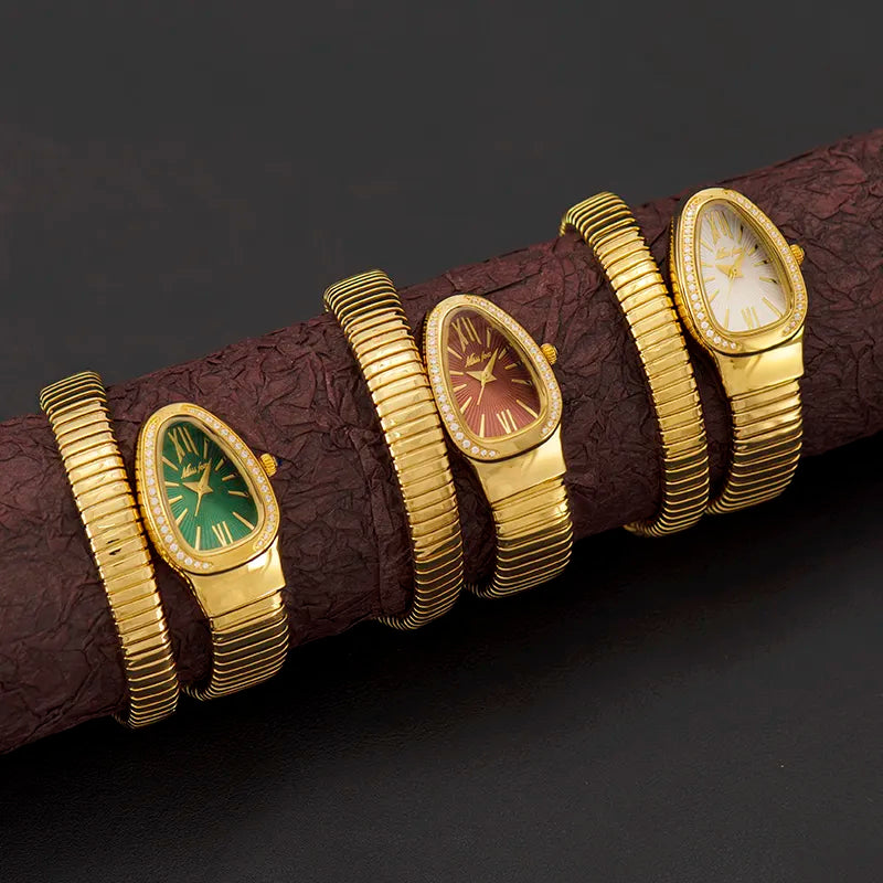 Schlangenform Edelstahl Armbanduhr "Orologi no.351" - PITANI