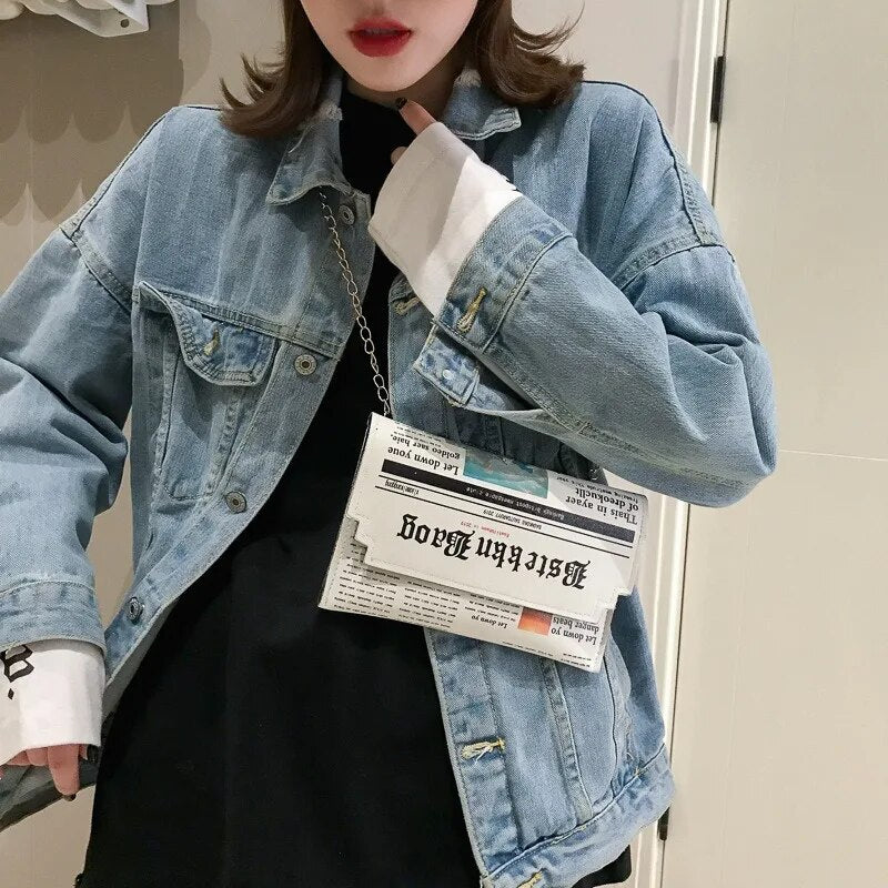 Premium "Borsa Giornale" Handtasche/Clutch Größe "S" - PITANI