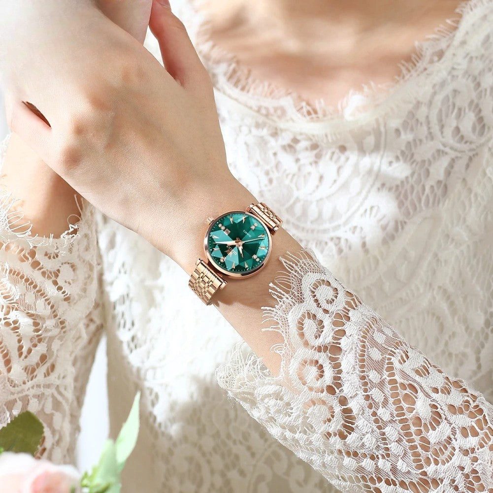 Edelstahl Armbanduhr "Orologio Da Donna Al Quarzo Con Diamanti no.3084" - PITANI