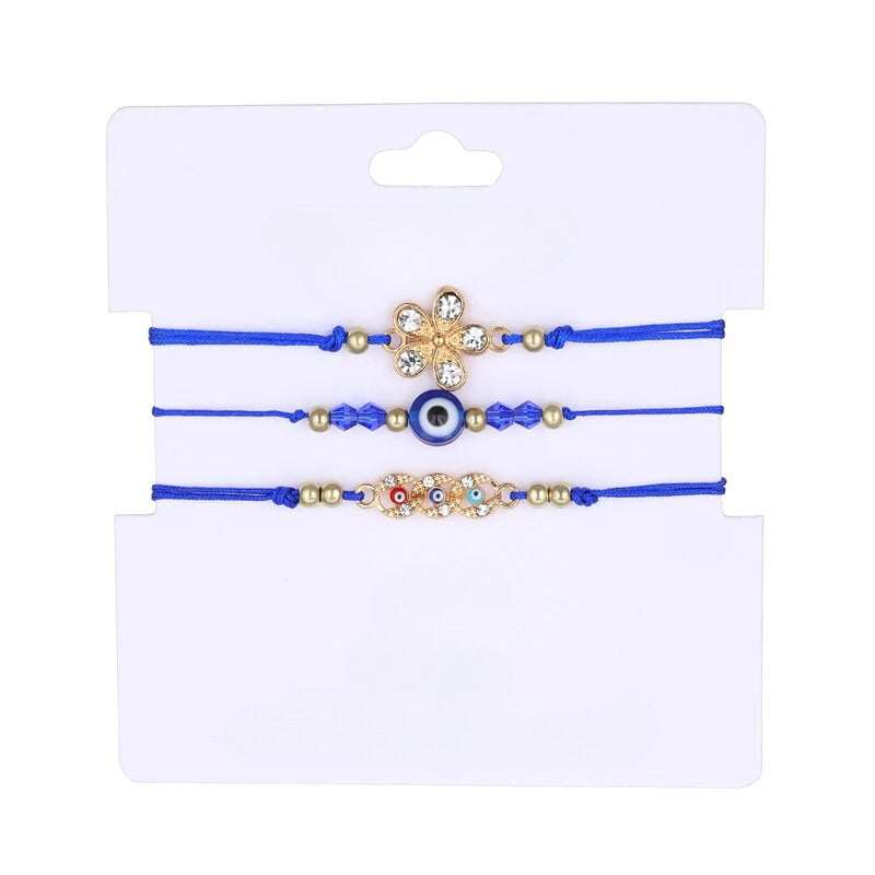 Stoff Augen Armband Set "Braccialetto Occhio no.547" - PITANI