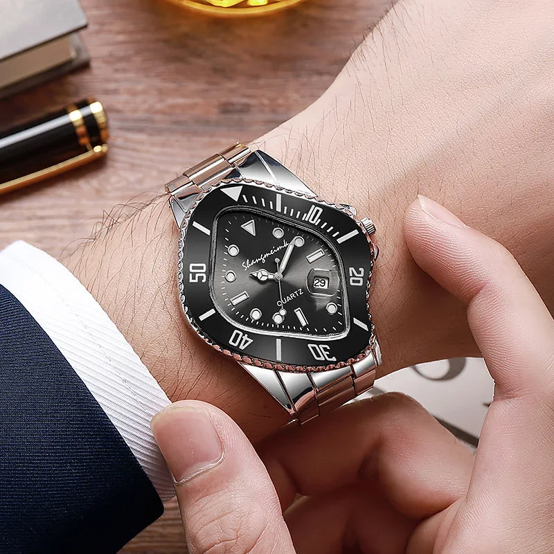 Edelstahl Armbanduhr "Orologio Forma obliquo no.369" - PITANI