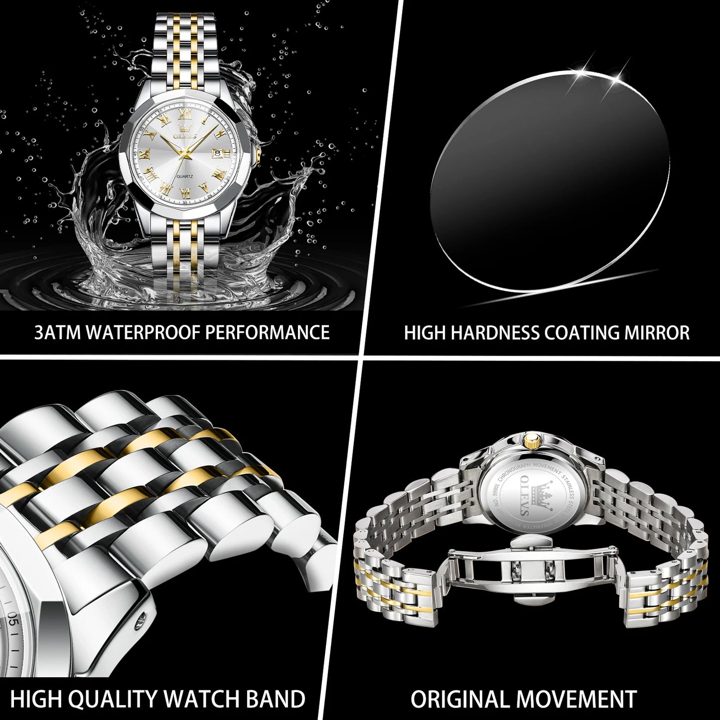 Edelstahl Armbanduhr "Impermeabile Luminoso no.304" - PITANI