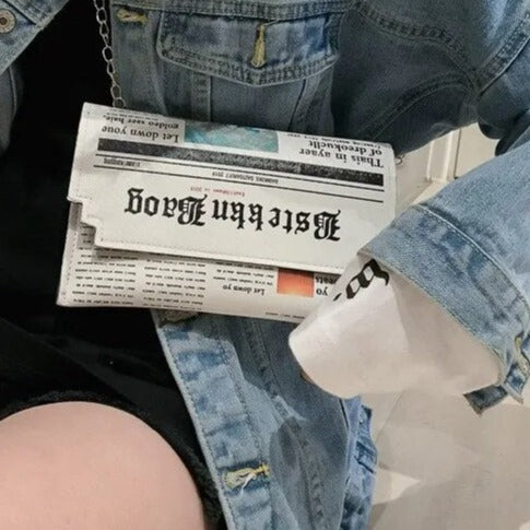 Premium "Borsa Giornale no.226" Handtasche/Clutch Größe "S" - PITANI