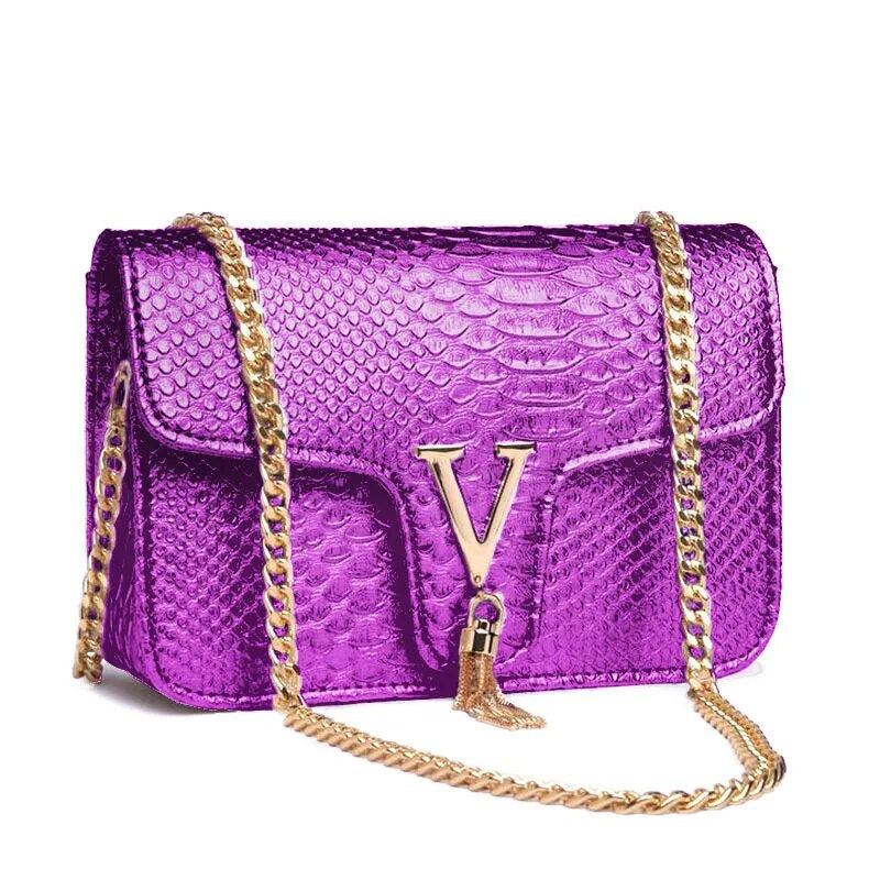 Premium "Borse In Coccodrillo no.240" Handtasche/Clutch Größe "S" - PITANI
