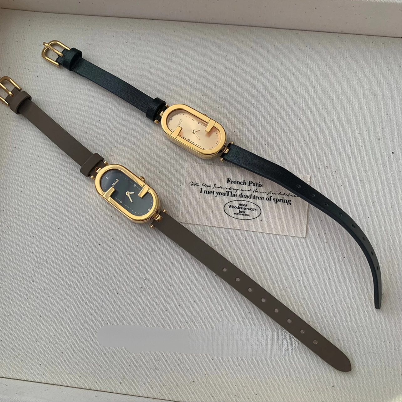 Leder Armbanduhr "Quadrante Retrò no.845" - PITANI