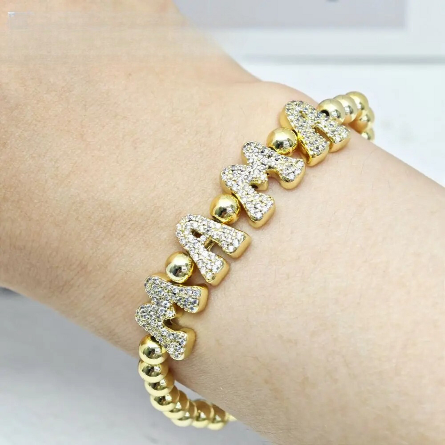Edelstahl Mama Armband "Lettere mama in ottone no.282" - PITANI