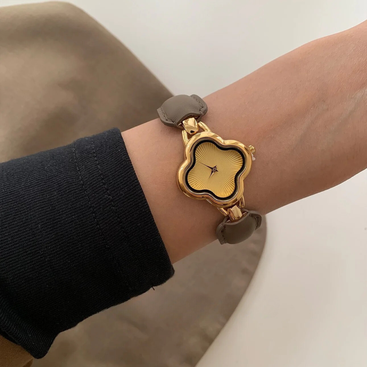 Edelstahl Leder Armbanduhr "Superficie Intagliata no.607" - PITANI