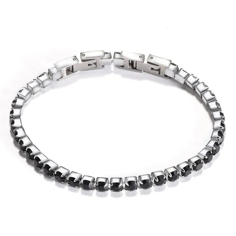 Edelstahl Glitzer Armband "Zircone Cubico Scintillante no.5217" - PITANI