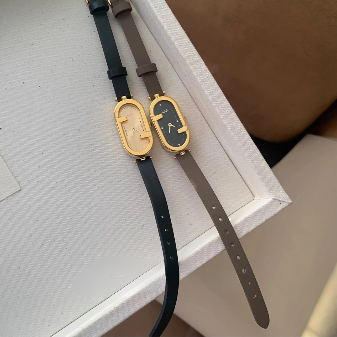 Leder Armbanduhr "Quadrante Retrò no.845" - PITANI