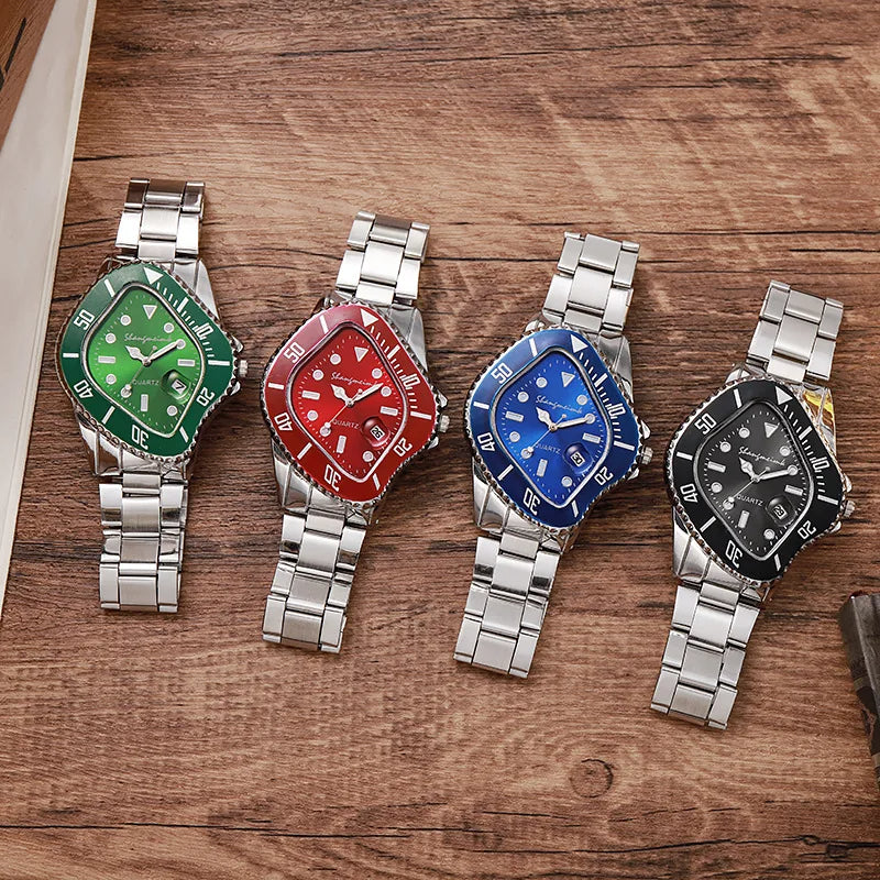 Edelstahl Armbanduhr "Orologio Forma obliquo no.369" - PITANI
