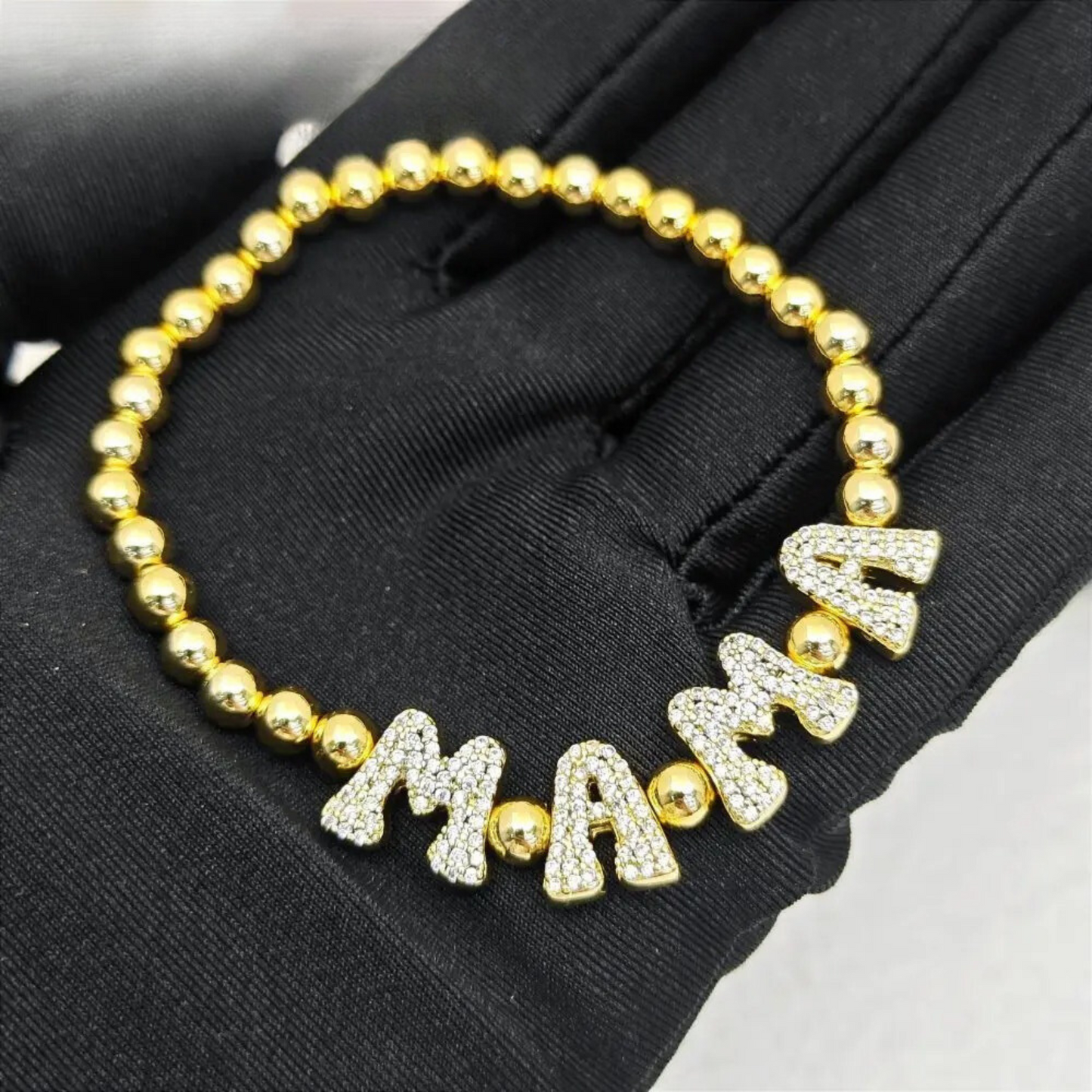 Edelstahl Mama Armband "Lettere mama in ottone no.282" - PITANI