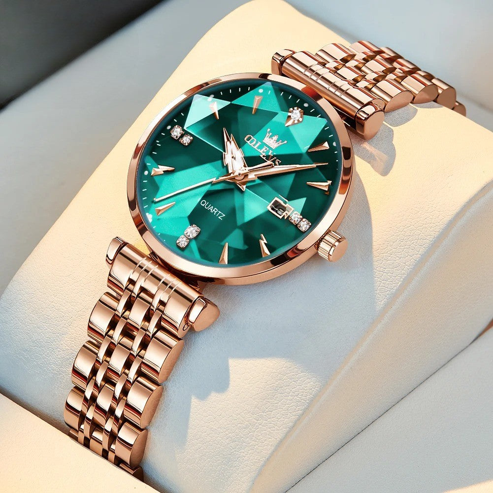 Edelstahl Armbanduhr "Orologio Da Donna Al Quarzo Con Diamanti no.3084" - PITANI