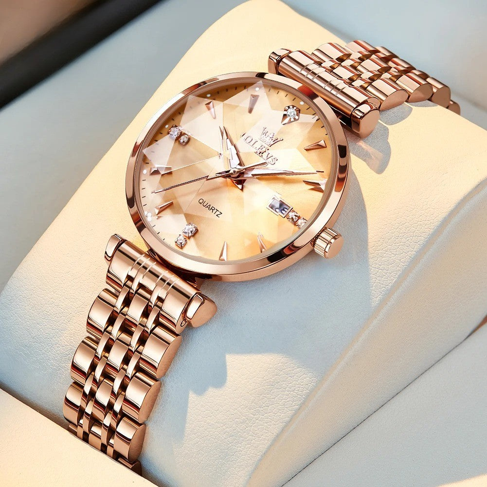 Edelstahl Armbanduhr "Orologio Da Donna Al Quarzo Con Diamanti no.3084" - PITANI