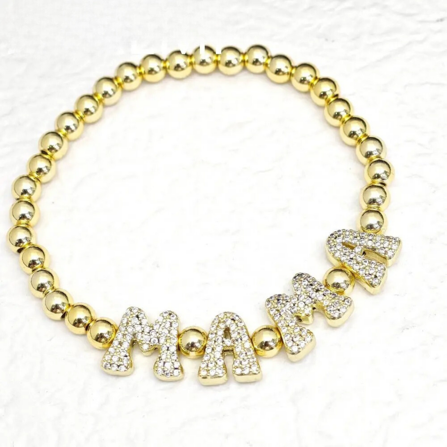 Edelstahl Mama Armband "Lettere mama in ottone no.282" - PITANI