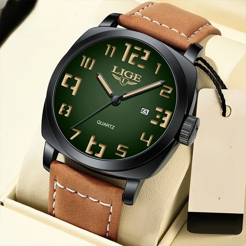 Leder Armbanduhr "Orologi Cinturino In Pelle Calendario no.429" - PITANI