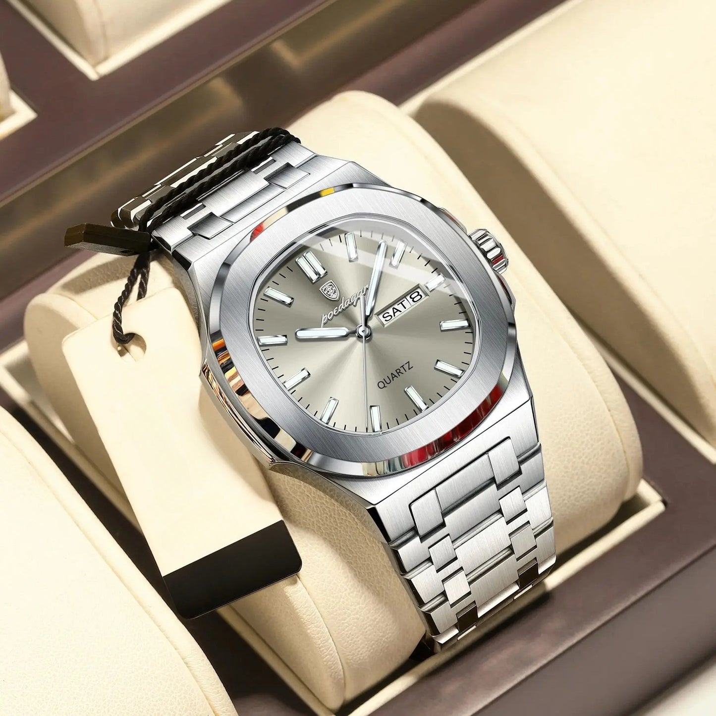 Edelstahl Armbanduhr "Orologio Quadrato Impermeabile no.423" - PITANI