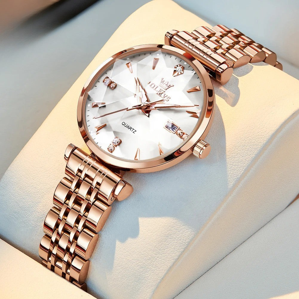 Edelstahl Armbanduhr "Orologio Da Donna Al Quarzo Con Diamanti no.3084" - PITANI