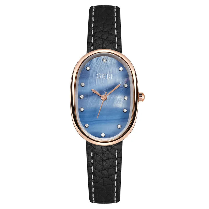 Leder Armbanduhr "Forme Ovale no.842" - PITANI