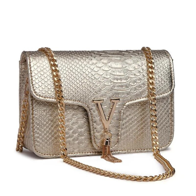 Premium "Borse In Coccodrillo no.240" Handtasche/Clutch Größe "S" - PITANI