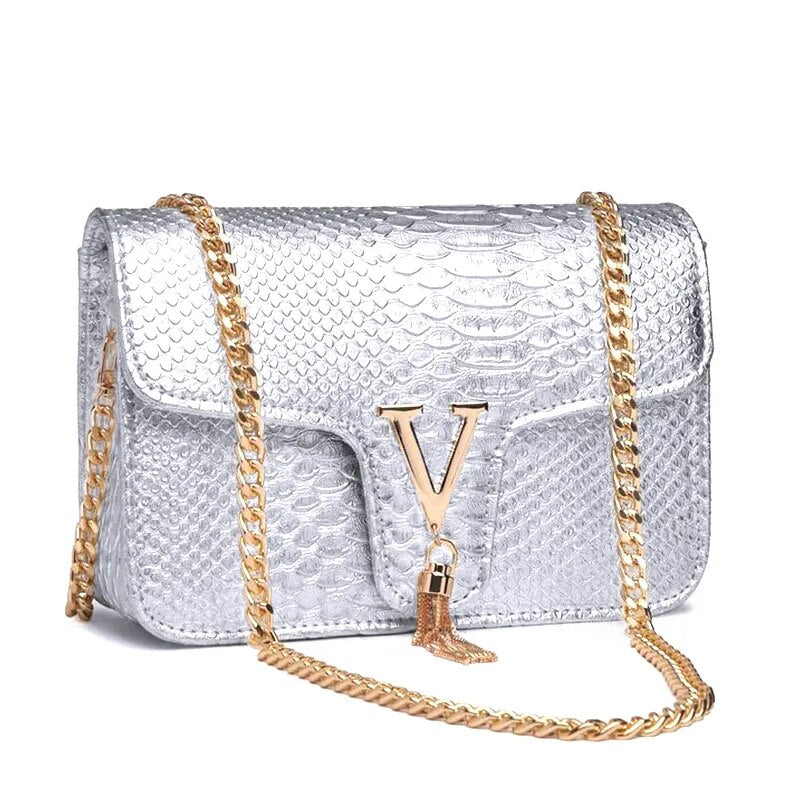 Premium "Borse In Coccodrillo no.240" Handtasche/Clutch Größe "S" - PITANI