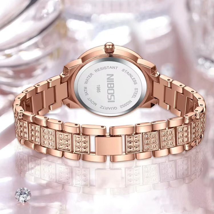 Glitzernde Edelstahl Armbanduhr "Diamante brillante no.3178" - PITANI