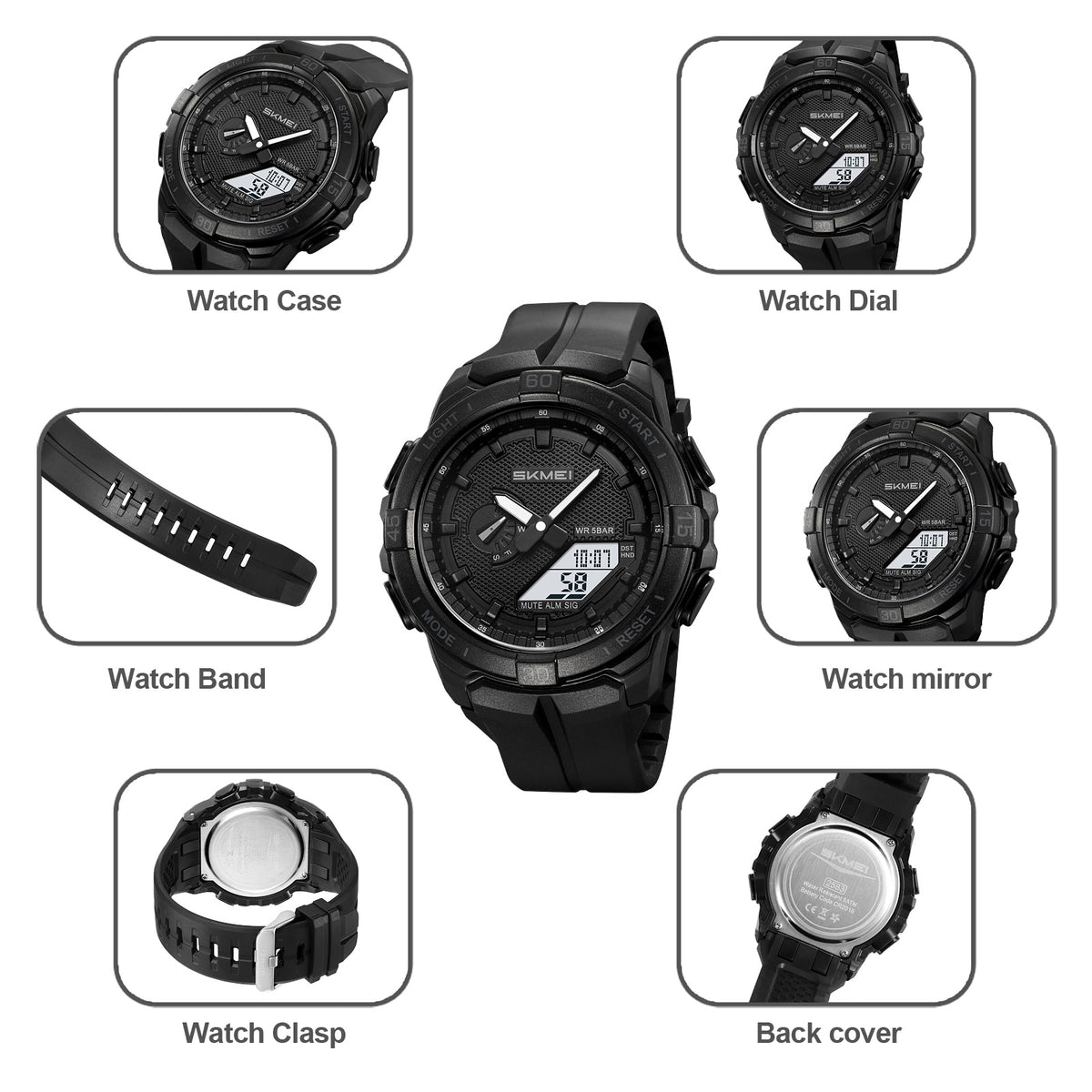 Sportliche Herren Armbanduhr mit Analog-Digital-Anzeige Armbanduhr – no. 5367 - PITANI
