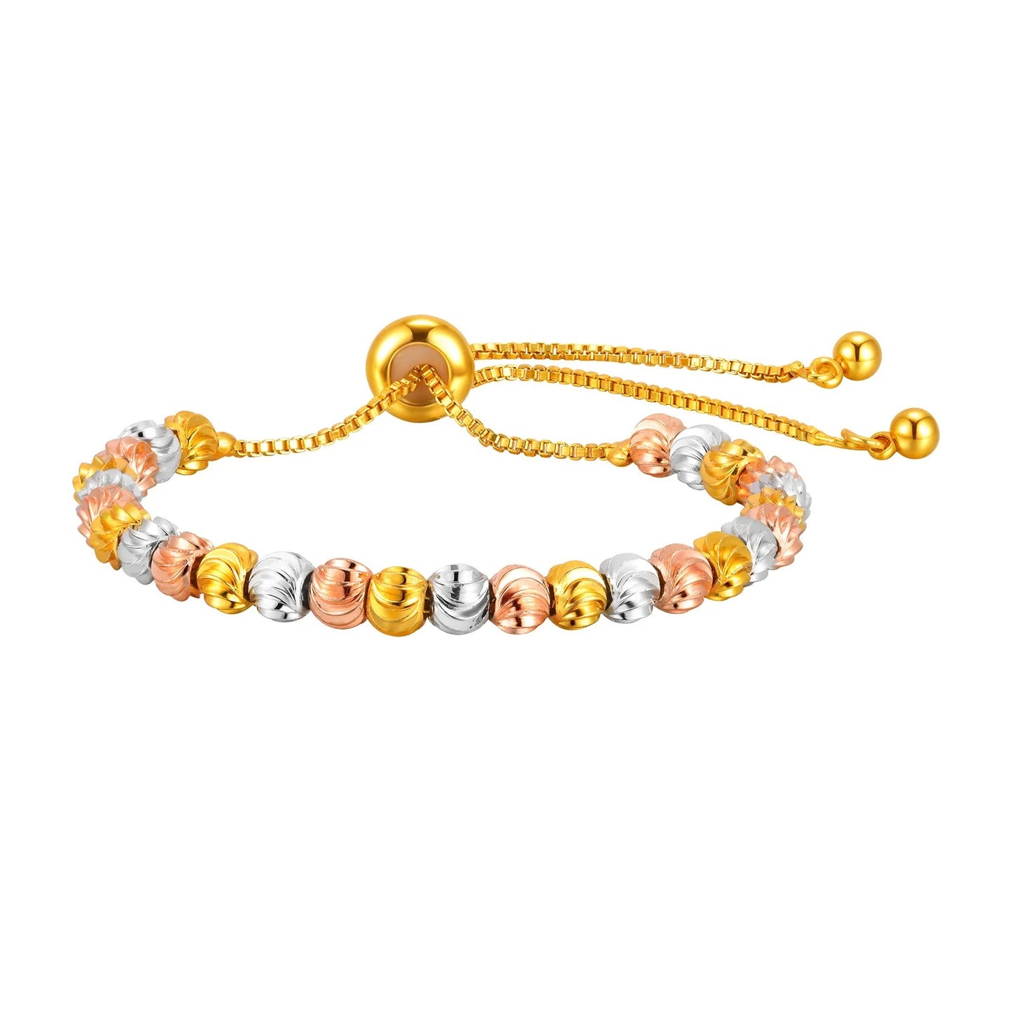 Edelstahl Armband mit verschiedenen Perlen "Bracciale Di Perline no.5214" - PITANI