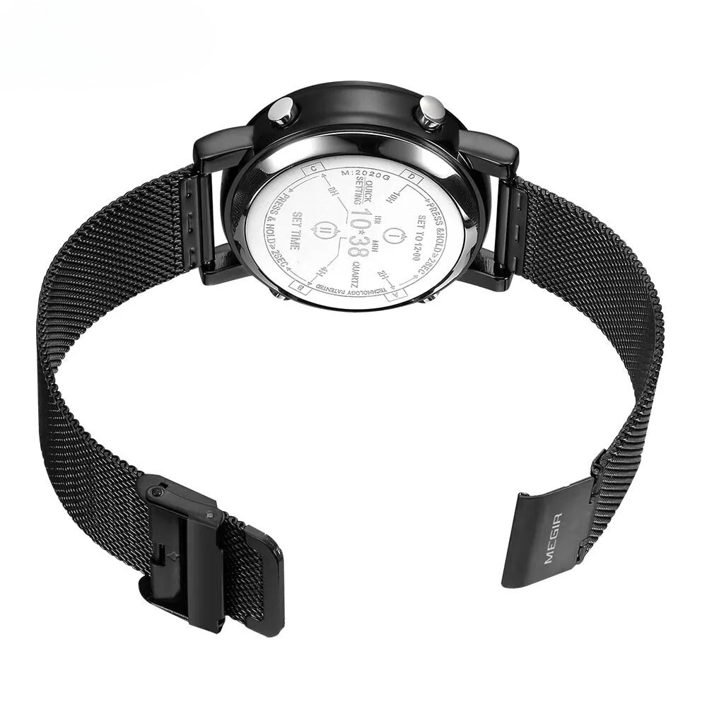 Mesh/Leder Armbanduhr "Orologio no.952" - PITANI