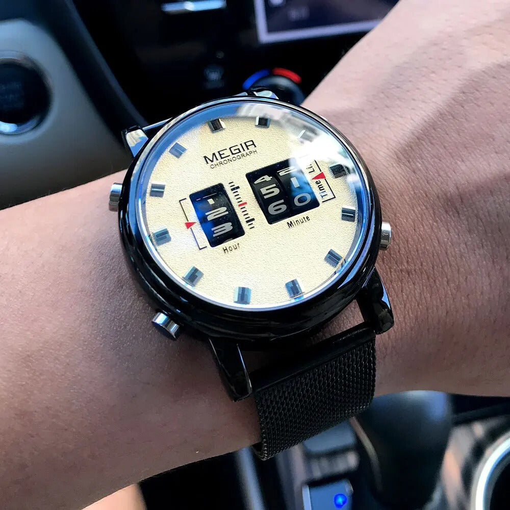 Mesh/Leder Armbanduhr "Orologio no.952" - PITANI