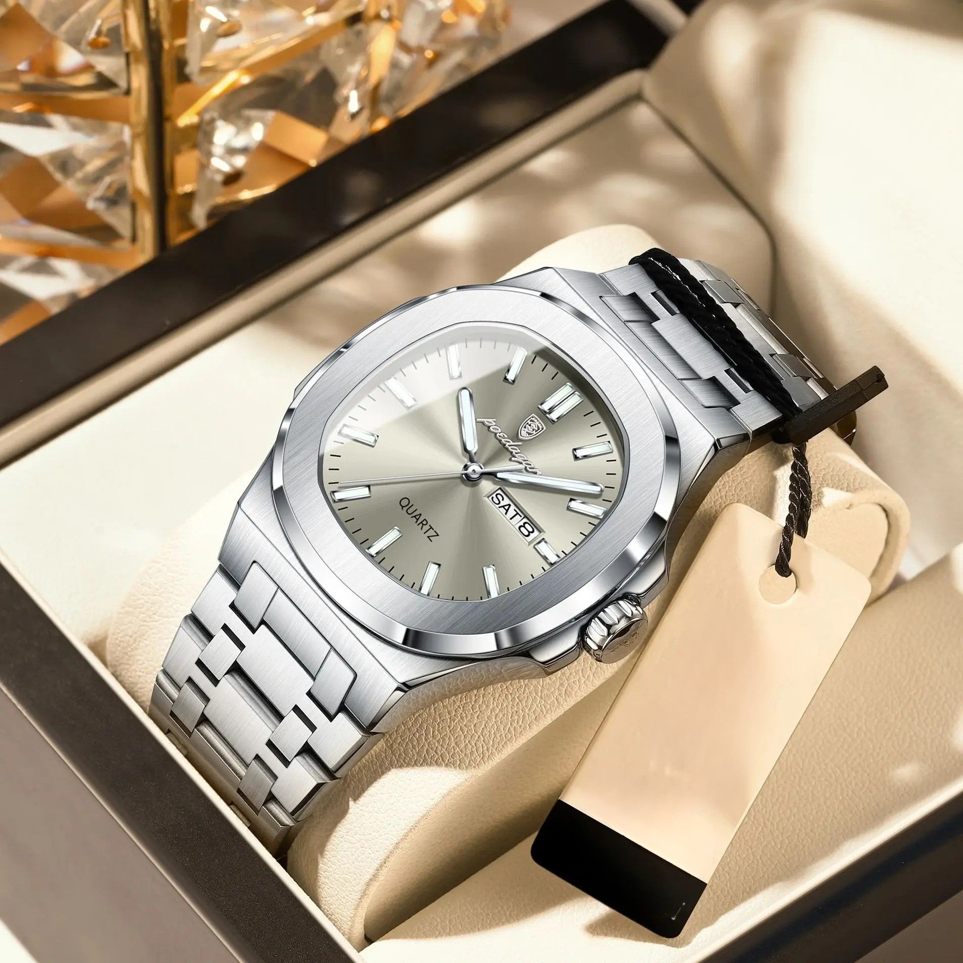 Edelstahl Armbanduhr "Orologio Quadrato Impermeabile no.423" - PITANI