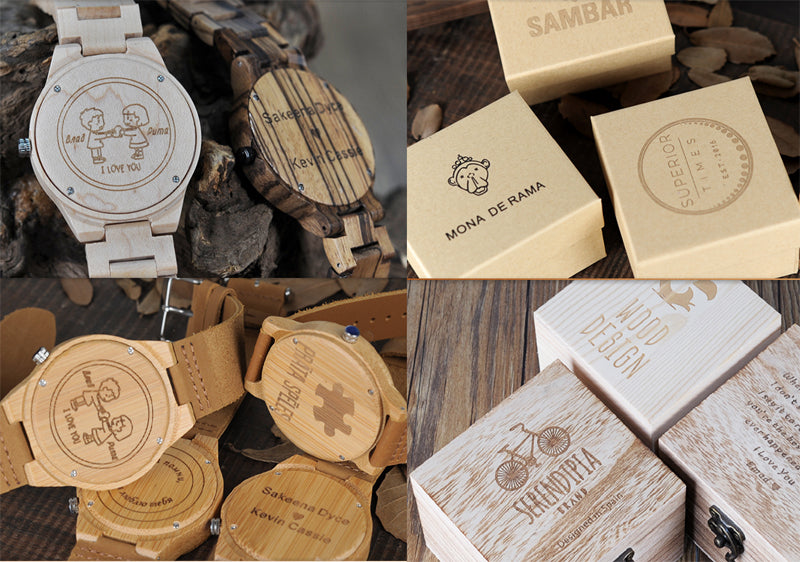 Holz Armbanduhr "Movimento In Legno"