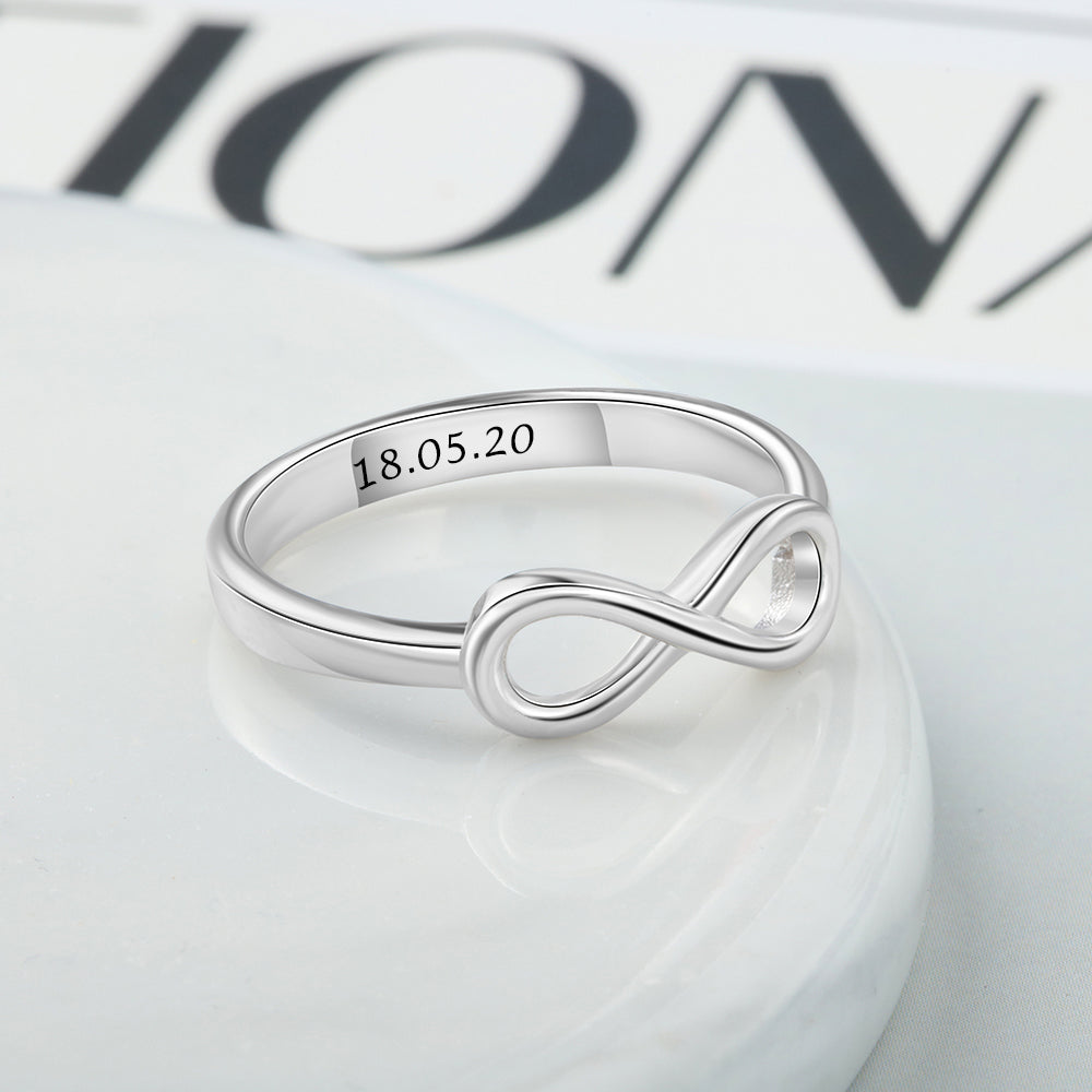 Personalisierter Edelstahl Ring "Infinito no.158" - PITANI